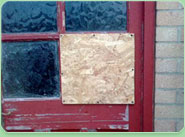 boarded up Blackburn